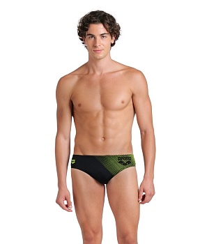 Мужские плавки Arena FOGGY DOTS SWIM BRIEFS, 008482 506, black-artic lime в магазине Спорт - Пермь