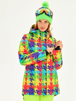 Женская горнолыжная сноубордическая куртка Azimuth Alpha Endless (223/230713-006), Волшебное конфетти