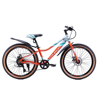 Велосипед COMIRON SMART 24", (12 рама), 7 скоростей, ригид красный