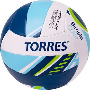 Мяч для волейбола TORRES Simple Color, артикул V323115, размер 5