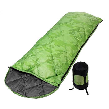 Спальный мешок пуховый 210х72см (t-5C), зеленый