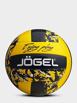 Мяч волейбольный Jogel Enjoy Play, черный/желтый ЦБ-00002875, размер 5
