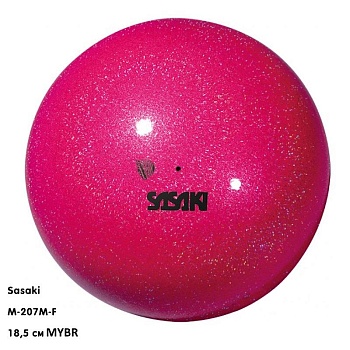 Мяч для художественной гимнастики SASAKI М-207BRM-F Meteor, 18,5 см, цвет MYBR - розовый