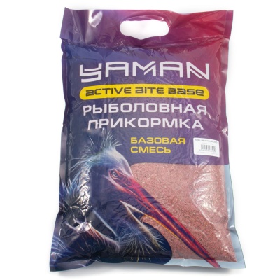 Прикормка Yaman Active Bite База (красный) 2,5 кг