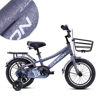 Велосипед детский COMIRON Cyberpunk A02 14" фиолетовый