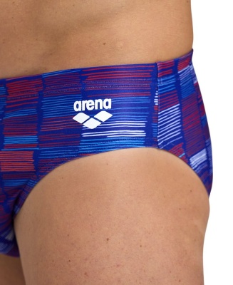 Мужские плавки Arena ARENA SLOW MOTION SWIM BRIEFS 5986 870, neon blue multi в магазине Спорт - Пермь