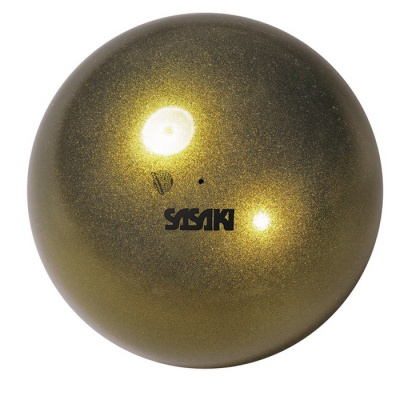 Мяч для художественной гимнастики Sasaki M-207-F Металлик,  BGD- темное золото
