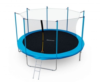 Батут DFC Kondition 14" (d=4,27м), с внутренней сеткой, синий в Магазине Спорт - Пермь