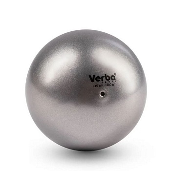 Мяч для художественной гимнастики Verba Sport, цвет:металлик серебро