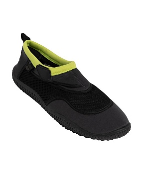 Тапки для плавания Arena WATERSHOES 005293 100, цвет dark_grey-lime в магазине Спорт - Пермь