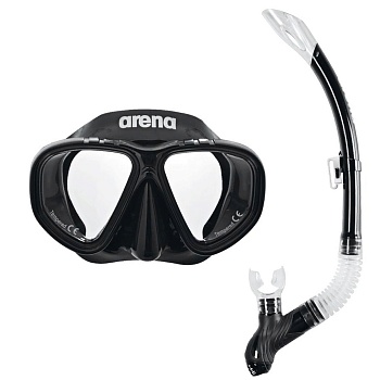 Набор для подводного плавания детский Arena PREMIUM SNORKELING SET JR 002019 505 black-clear-black в магазине Спорт - Пермь