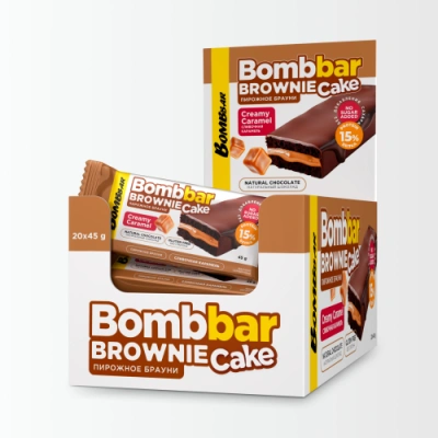 BOMBBAR Пирожное - протеиновый брауни Bombbar Cake - 45грамм в магазине Спорт - Пермь