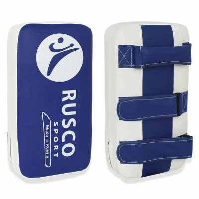 Макивара Rusco Sport, 40x20, искусственная кожа, бело-синяя в магазине Спорт - Пермь