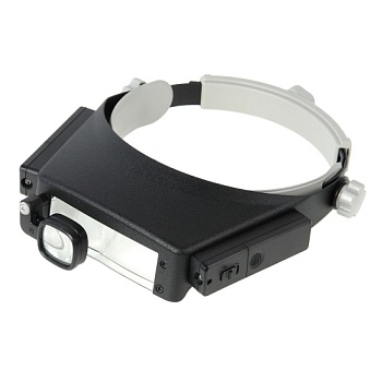 Лупа Veber MG81007-P налобная с подсветкой