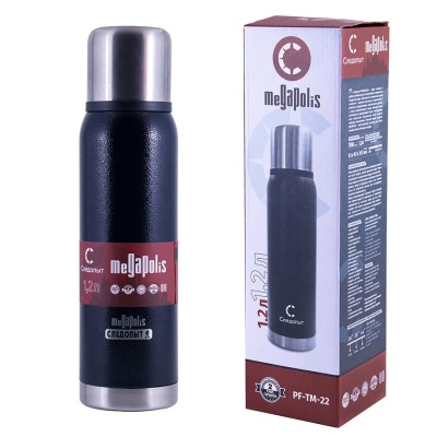 Термос Следопыт MEGAPOLIS, 2 крышки, 1,2л Термос Следопыт MEGAPOLIS, 2 крышки, 1,2л