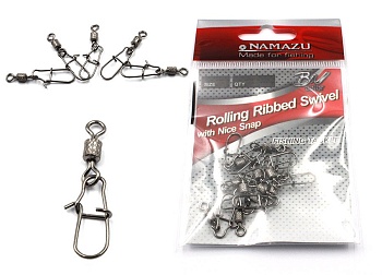 Вертлюг с застежкой Namazu N-FT-RSNS5, размер 5 (10шт)