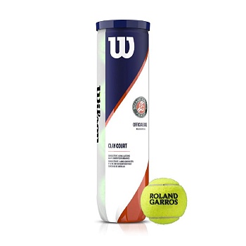 Мячи теннисные Wilson Roland Garros All Court x72, упаковка 4шт, WRT116402