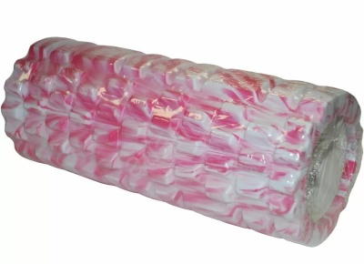 Ролик для йоги Stingrey YW-6004/30WP, 30 см, бело-розовый в Магазине Спорт - Пермь