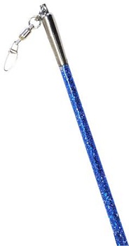 Палочка PASTORELLI GLITTER с силиконовым грифом. Синяя с черным грифом, артикул 00407 в Магазине Спорт - Пермь