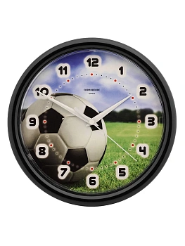 Настенные часы ТРОЙКА 21200225 футбол в магазине Спорт - Пермь