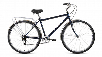 Велосипед городской Forward DORTMUND 28 2.0 (2021) цвет: темно-синий/белый