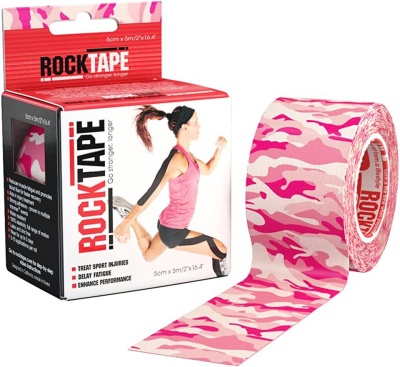 Кинезиотейп Rocktape, Design, 5 см х 5 м, розовый камуфляж в Магазине Спорт - Пермь