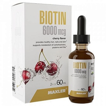 Maxler Biotin 6000mcg (60ml/65g) в магазине Спорт - Пермь