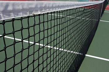 Сетка для большого тенниса INDIGO 12,8 х 1,05 м, нить 2,2 мм, цвет черный