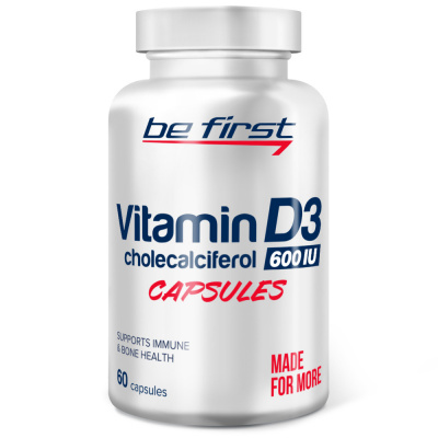 Be First Vitamin D3 600IU (витамин Д3 600МЕ) 60 гелевых капсул в магазине Спорт - Пермь