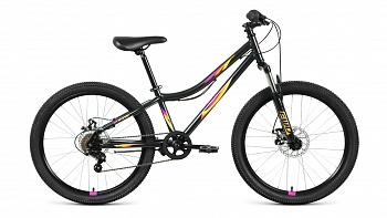 Велосипед горный IRIS 24 2.0 disc (2021) цвет: черный/оранжевый