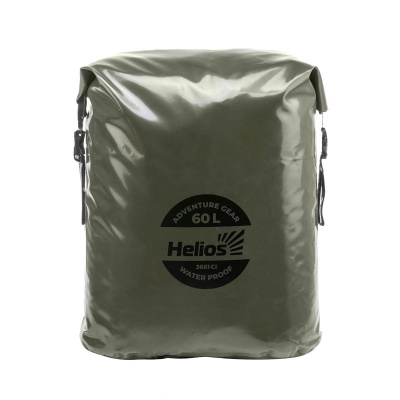 Герморюкзак Helios, ПВХ (HS-GR-60-HB), 60л, хаки/черный