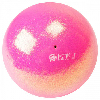 Мяч для художественной гимнастики Fluo Pink PASTORELLI New Generation GLITTER HV Артикул: 00040