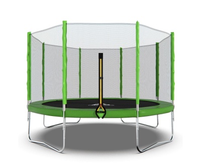 Батут DFC Trampoline 12 ft (366см), наружная сетка, зеленый в Магазине Спорт - Пермь