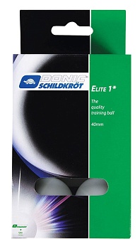 Мяч для настольного тенниса Donic Elite, 1 звезда, цвет: белый, 6 штук