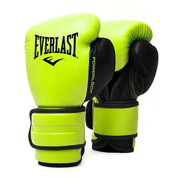 Перчатки боксерские тренировочные Everlast Powerlock PU2 в магазине Спорт - Пермь