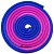Скакалка гимнастическая PASTORELLI MULTICOLOR модель New Orleans Цвет: Розовый Флуо-Синий Артикул: 04903