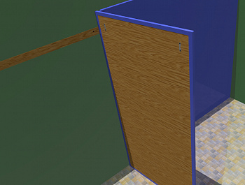Мягкая защита для стен - протектор (2,0х1х0,02м тент, фанера)