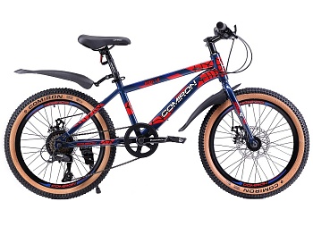 Велосипед COMIRON SMART RABEL GT2007 SPHF, 20", (рама 12), цвет сине-красный