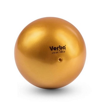Мяч для художественной гимнастики Verba Sport, цвет:металлик золото