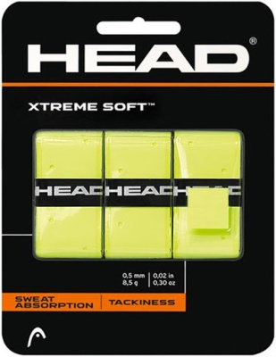 Овергрип Head Xtreme Soft 285104-YW-11-N, 3 штуки, лимонный