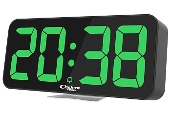 Будильник Спектр СК3210-Ч-З со светодиодной индикацией и измерением температуры в магазине Спорт - Пермь