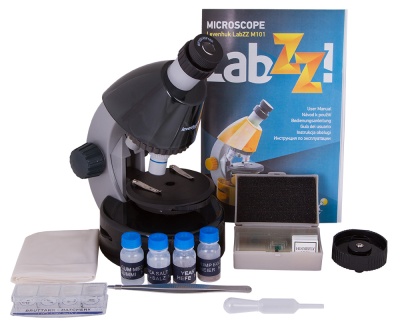 Микроскоп Levenhuk LabZZ M101 (Лунный камень)