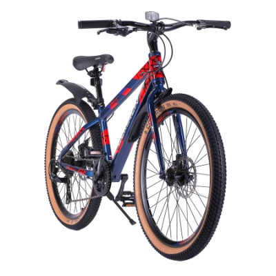 Велосипед COMIRON REBEL, 24", 8 скоростей, (рама 13), сине-красный в Магазине Спорт - Пермь