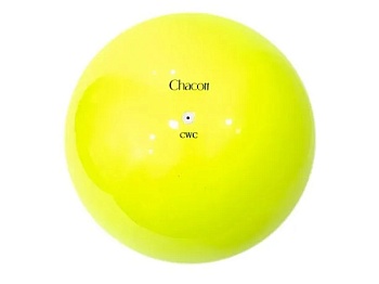Мяч для художественной гимнастики CHACOTT 3015030007-58, 17 см, цвет 062 (лимонный)