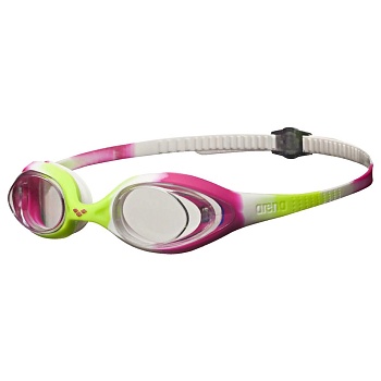 Очки для плавания для юниоров ARENA SPIDER JR 92338 16 lime fuchsia-white-clear в магазине Спорт - Пермь