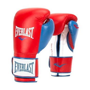Перчатки боксерские тренировочные Everlast Powerlock PU в магазине Спорт - Пермь