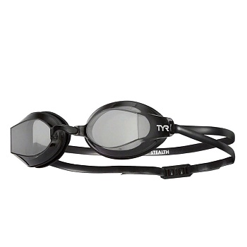 Очки для плавания TYR Blackops 140 EV Racing, арт.LGBKOP-074, серые линзы, черная оправа в магазине Спорт - Пермь