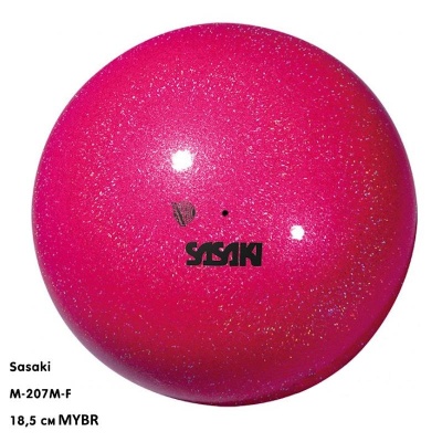Мяч для художественной гимнастики SASAKI М-207BRM-F Meteor, 18,5 см, цвет MYBR - розовый Мяч для художественной гимнастики SASAKI М-207BRM-F Meteor, 18,5 см, цвет MYBR - розовый