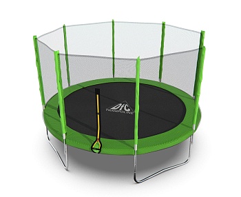 Батут DFC Trampoline 12 ft (366см), наружная сетка, зеленый в Магазине Спорт - Пермь