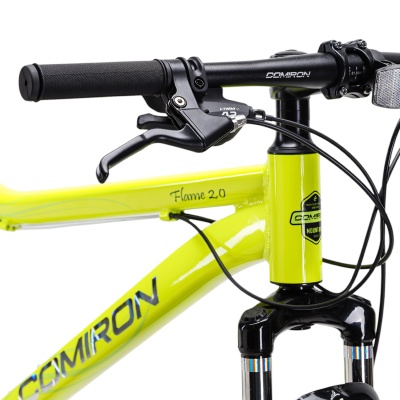 Велосипед COMIRON  FLAME 26", 21 скорость (рама 17), зеленый лайм в Магазине Спорт - Пермь